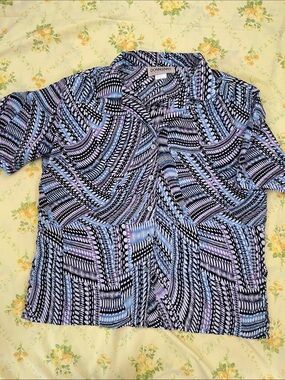 Vintage Donnkenny Cassie Short Sleeve Button Up